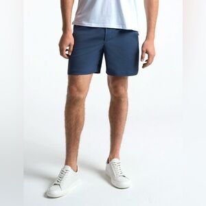 Birddogs Men’s 3-In-1 Khaki 6” Shorts In Navy Sz XL Drawstring Pull On Waist